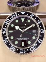Cheap Rolex GMT Wall Clock Stainless Steel Black Dial For Sale